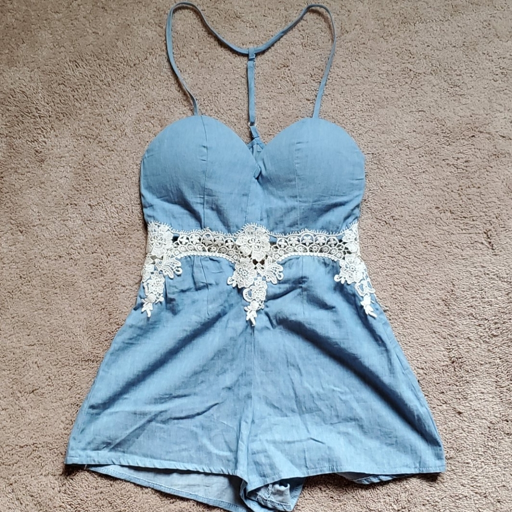 Angel Biba Denim Romper